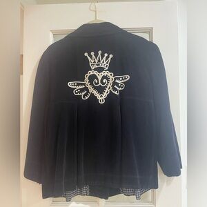 Ivy Jane Embroidered Velvet Jacket
